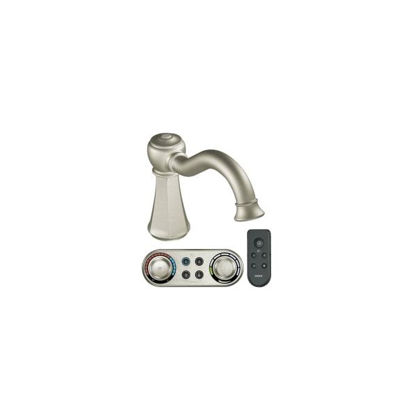 Brushed Nickel Roman Tub Faucet Includes Iodigital Technology